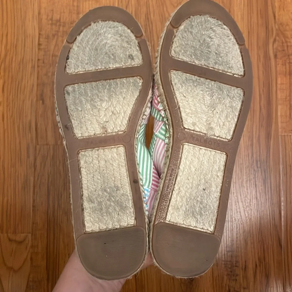 Talbots espadrille bow shoes,‎ size 8